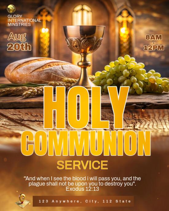 Copy of Holy Communion Instagram Portrait | PosterMyWall
