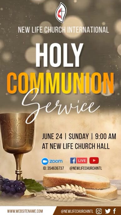 Holy Communion Instagram post Template | PosterMyWall