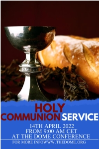 holy communion service flyer Template | PosterMyWall