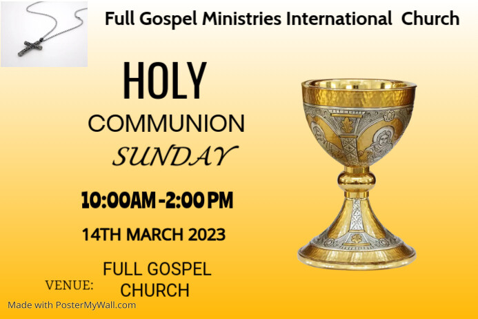 Modèle Affiche de La Sainte Communion | PosterMyWall