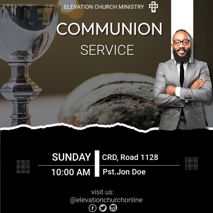 Copy of HOLY COMMUNION SERVICE (1) | PosterMyWall
