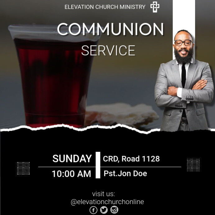 Copy of HOLY COMMUNION SERVICE (2) | PosterMyWall