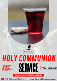 holy communion service Template | PosterMyWall