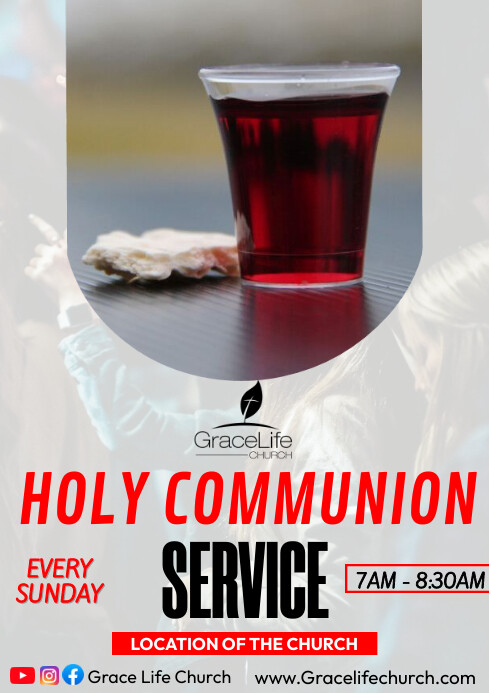 Copia de Holy communion service | PosterMyWall