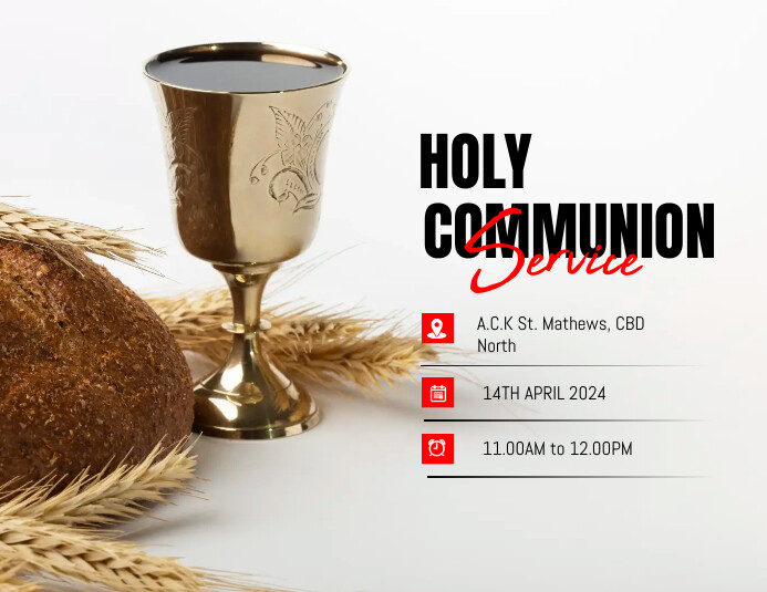 Copy of Holy Communion Service | PosterMyWall