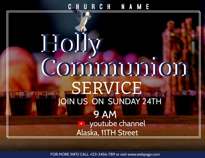 Copy of Holy Communion Service | PosterMyWall