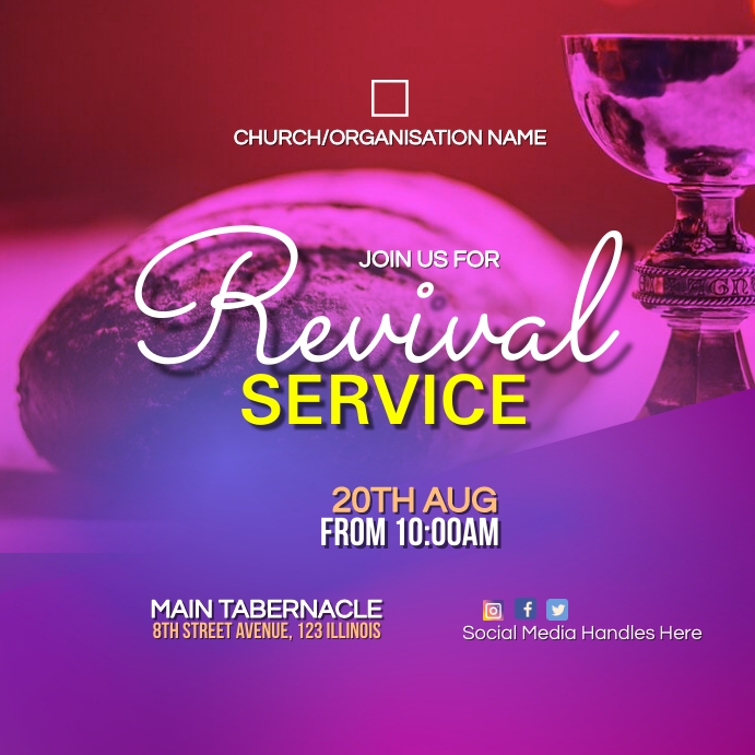 holy communion service Template | PosterMyWall