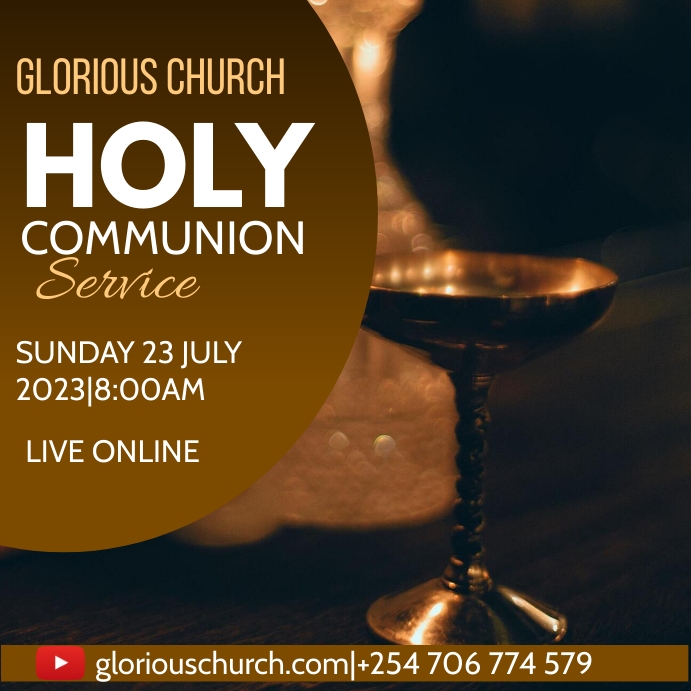 Copy of holy communion service | PosterMyWall