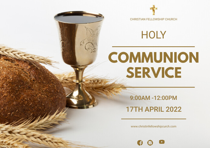 Copy of holy communion service | PosterMyWall