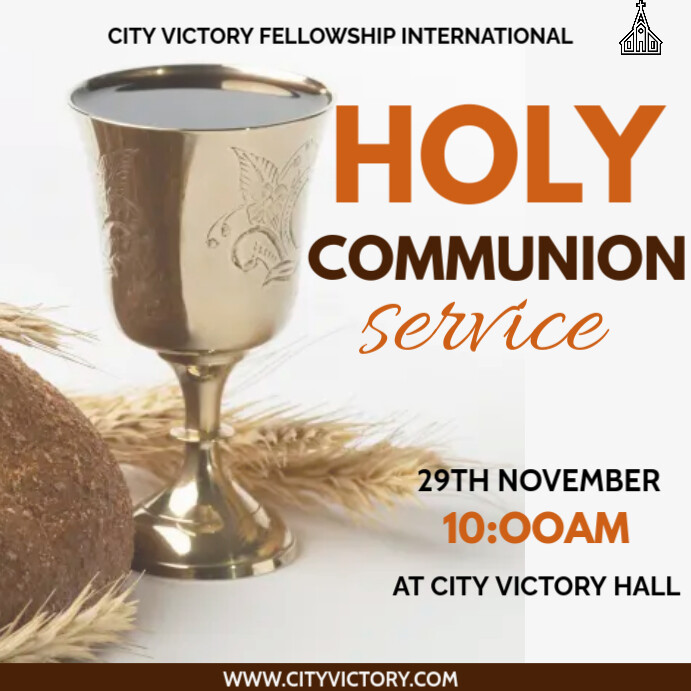 Copy of Holy Communion Service | PosterMyWall