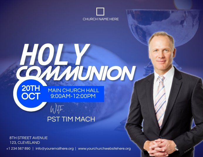 Copy of holy communion service | PosterMyWall