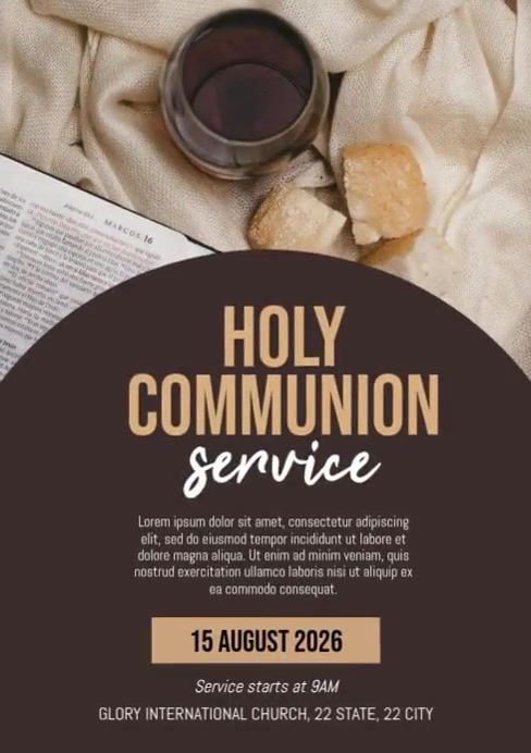 Plantilla de Holy communion service | PosterMyWall