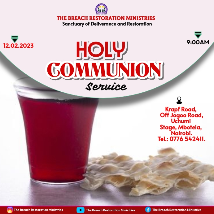Copia de holy communion service | PosterMyWall