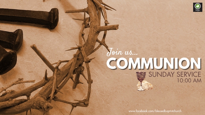 Holy Communion Service Template | PosterMyWall