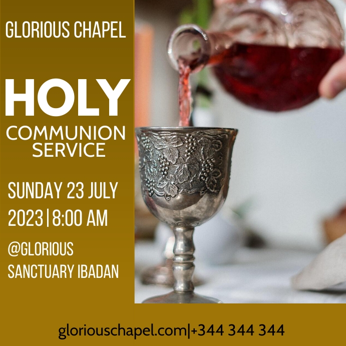 holy communion service Template | PosterMyWall