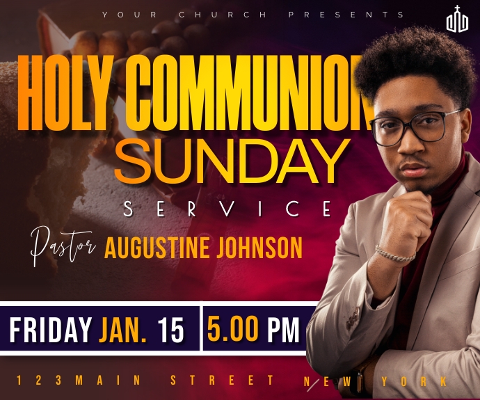 Copy of Holy Communion Service | PosterMyWall