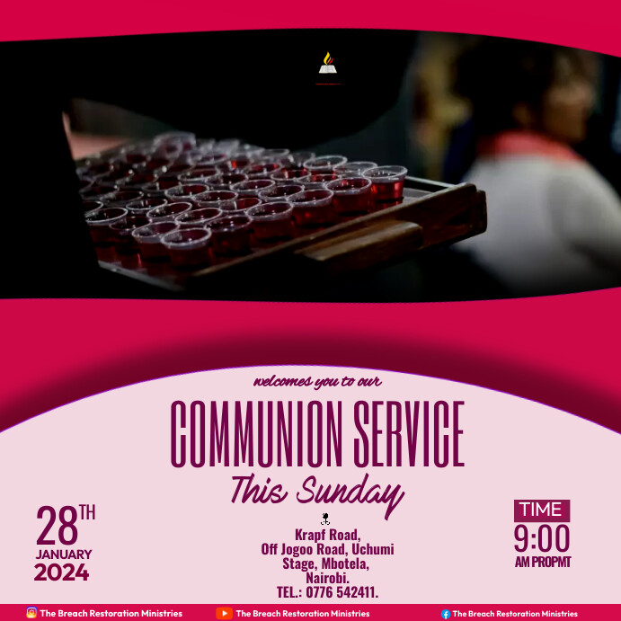 holy communion service Templat | PosterMyWall