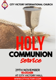 Holy Communion Service Template | PosterMyWall