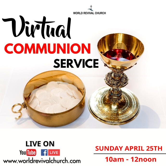 Holy Communion Service Template | PosterMyWall