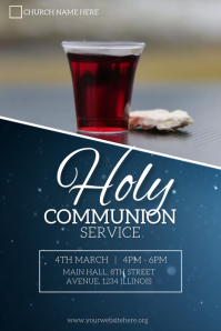 holy communion service flyer Template | PosterMyWall