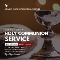 holy communion service poster design Template | PosterMyWall