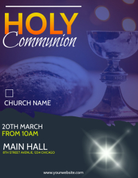 holy communion service poster Template | PosterMyWall