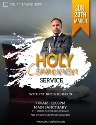 holy communion service poster Template | PosterMyWall