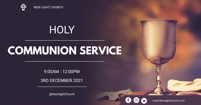Copy of Holy communion service flyer | PosterMyWall