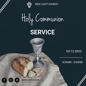 Holy Communion Service Template | PosterMyWall