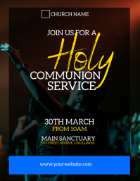 holy communion service flyer Template | PosterMyWall