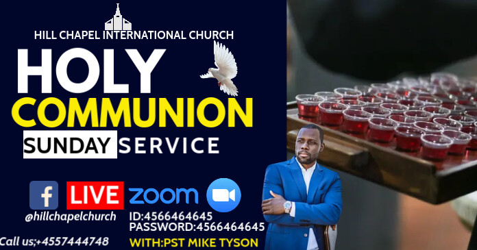 Copy of holy communion service poster | PosterMyWall