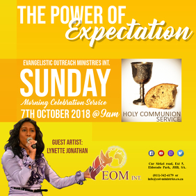Holy Communion Service Template | PosterMyWall