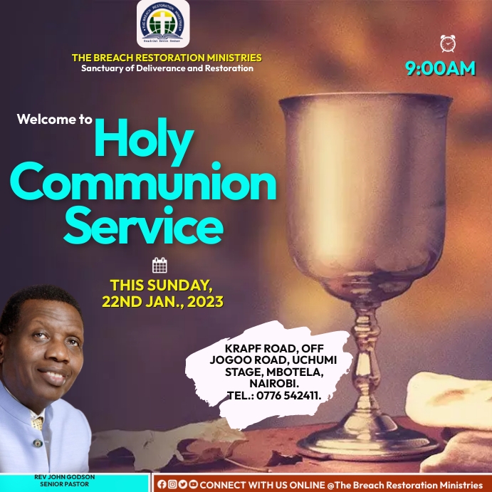 holy communion sunday Template | PosterMyWall