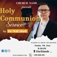 HOLY COMMUNION FLYER Template | PosterMyWall