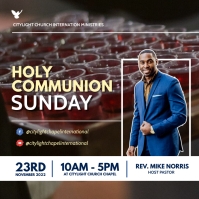 communion sunday flyer template | PosterMyWall