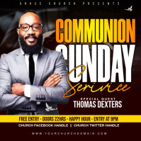 Holy Communion Sunday service Template | PosterMyWall