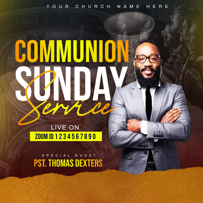 Plantilla de holy communion Sunday service poster | PosterMyWall