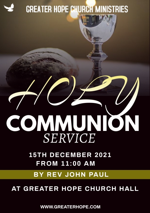 Copy of Holy Communion template | PosterMyWall