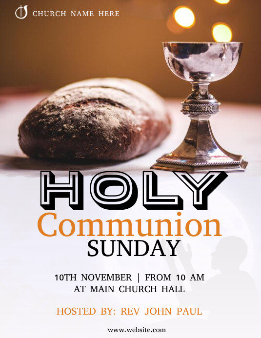Communion Header Holy communion template | PosterMyWall