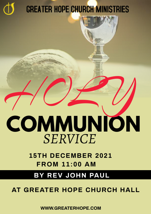 Copy of Holy Communion template | PosterMyWall