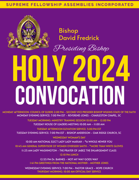 Copy of Holy Convocation , apostolic flyer , cogic, PosterMyWall Copy of Holy Convocation , apostolic flyer , cogic, PosterMyWall