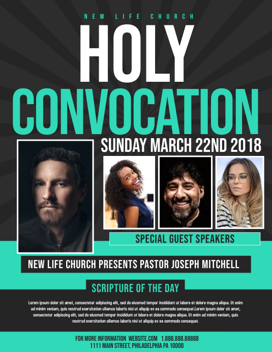 holy convocation Template | PosterMyWall