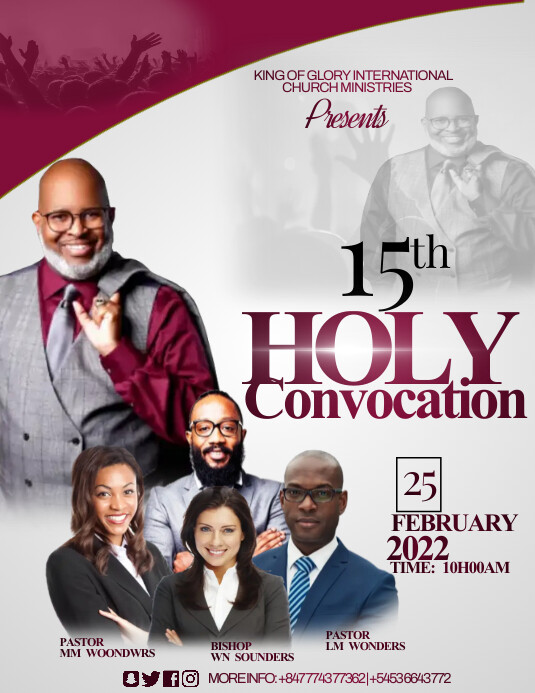 holy convocation Template | PosterMyWall