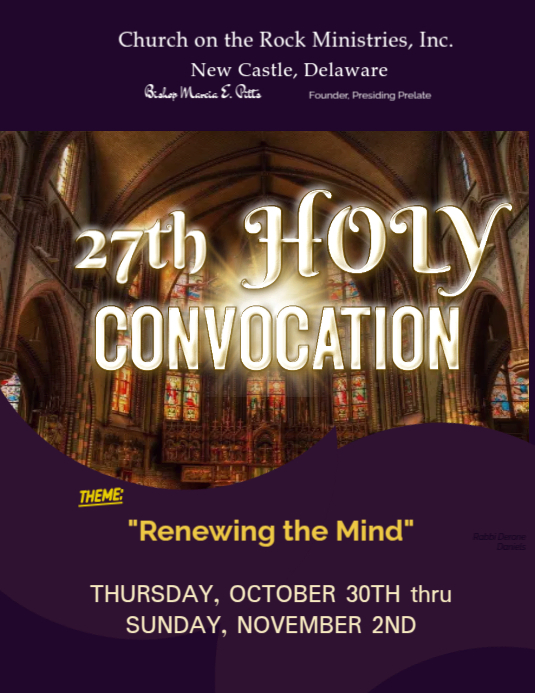 Holy Convocation Flyer (US Letter) template