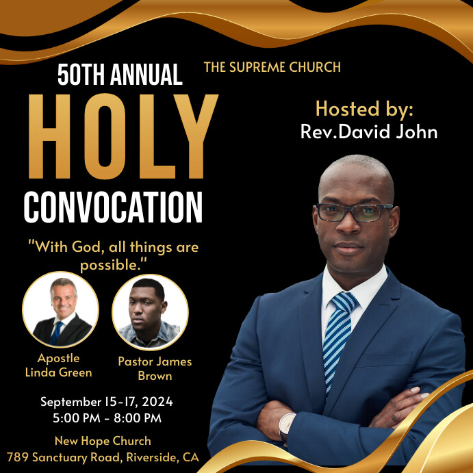 Plantilla de Holy Convocation Flyer | PosterMyWall