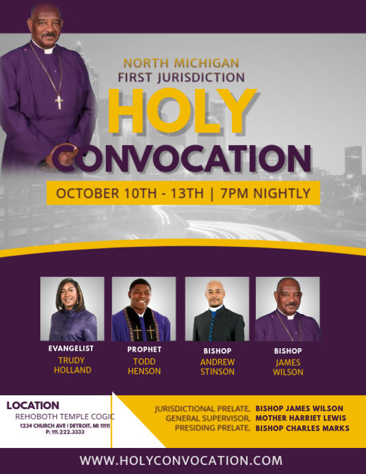Copy of Holy Convocation | PosterMyWall