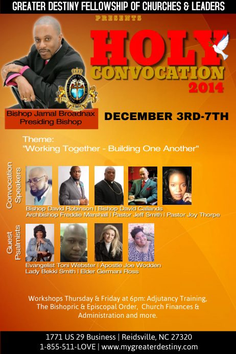 Holy Convocation Flyer Template | PosterMyWall