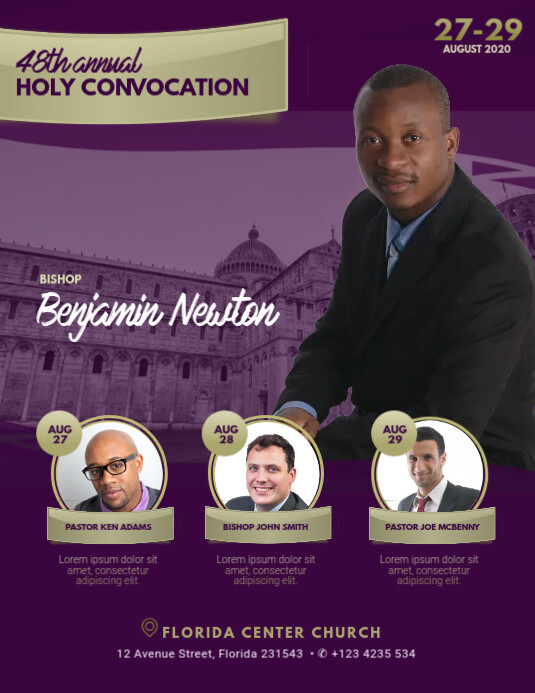 holy convocation Flyer Template | PosterMyWall