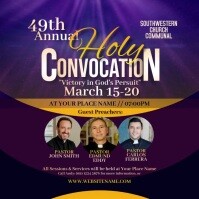 Holy Convocation Template | PosterMyWall