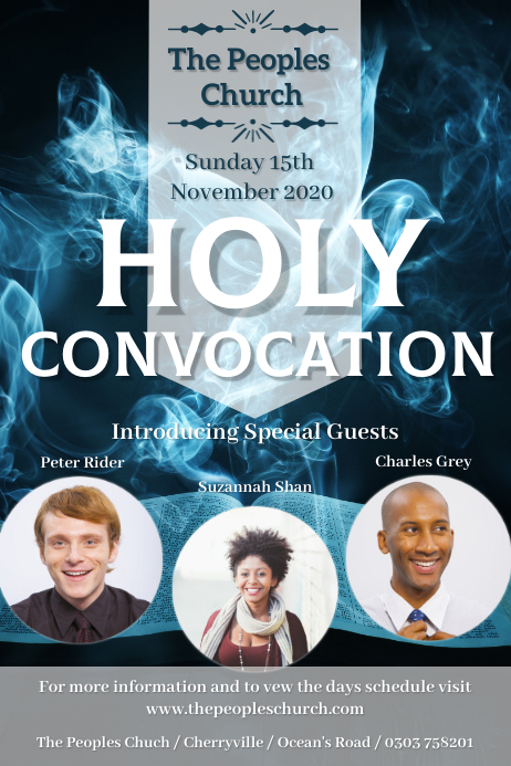 Holy Convocation Poster Template | PosterMyWall